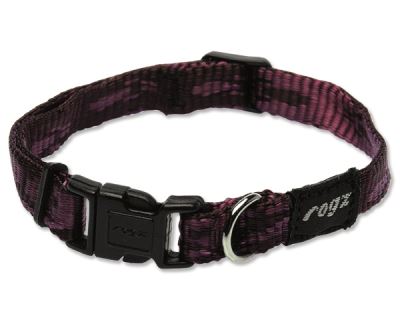 Obojok pre psov nylonový - Rogz Alpinist - fialový - 1,6 x 20 - 32 cm