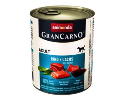 Animonda Gran Carno Konzerva - losos & špenát pre psov 800 g