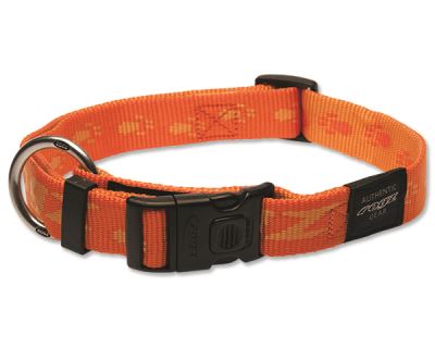 Obojek pre psa nylonový - Rogz Alpinist - oranžový - 2,5 x 43-70 cm