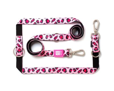 Vodítko pro psa Max & Molly Vodítko přepínací L, Pink Leopard, Délka 200 cm šířka 2.5 cm