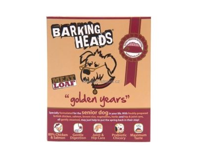 Barking Heads Golden Years - vanička kura & losos pre psov od 7 rokov 400 g
