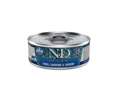 N&D CAT OCEAN Adult Tuna & Cod & Shrimp & Pumpkin 70g