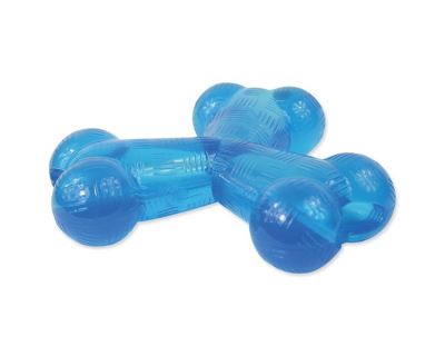 Hračka DOG FANTASY Strong kost gumová trojramenná modrá 15,2 cm