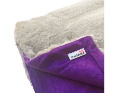 Doodlebone luxusní měkká deka, fialová
