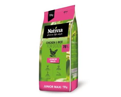 Nativia Dog Junior Maxi 15kg