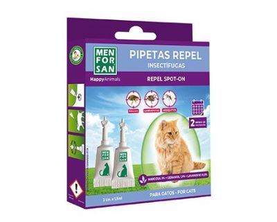 Menforsan Antiparazitný pipety proti blchám a kliešťom pre mačky - 2x 1,5 ml