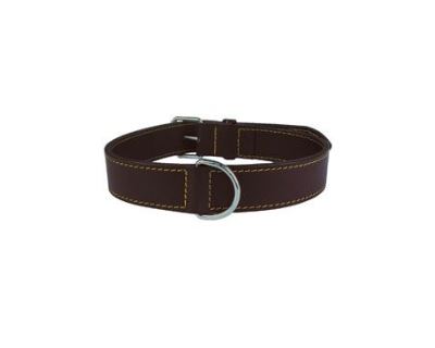 Obojek pes pravá kůže 80cm sv.hnědý Zolux