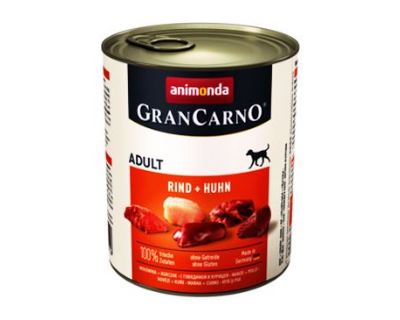 Animonda Gran Carno Konzerva - hovädzie & kura pre psov 800 g