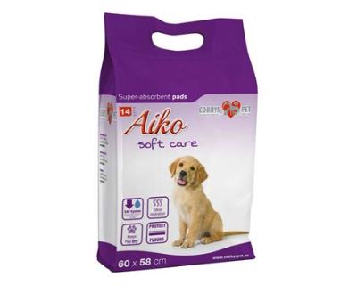 Podložka absorbční pro psy Aiko Soft Care 60x58cm 14ks