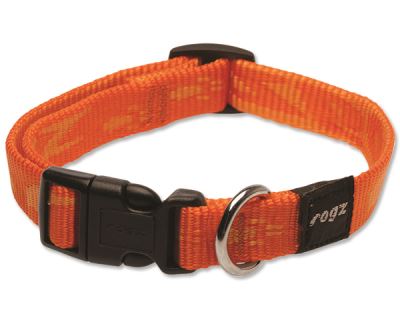 Obojok pre psov nylonový - Rogz Alpinist - oranžový - 1,6 x 26 - 40 cm
