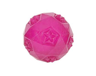 Hračka pes BALL TPR POP míček 7,5cm růžová Zolux