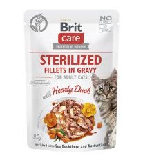 Brit Care Cat Fillets in Gravy Steril. Salmon&amp;Tuna 85g