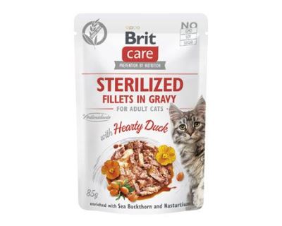 Brit Care Cat Fillets in Gravy Steril. Salmon&Tuna 85g
