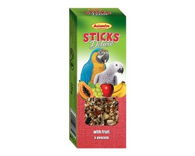 Avicentra tyčinky veľký papagáj - ovocie + med 2ks