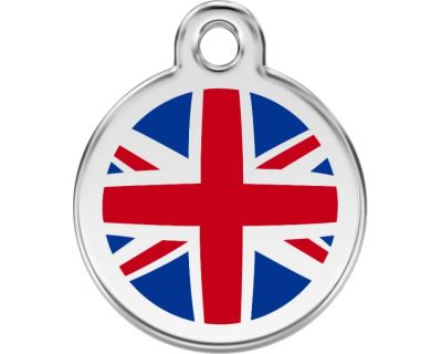 Red Dingo Známka malá průměr 20 mm - UK vlajka - Modrá