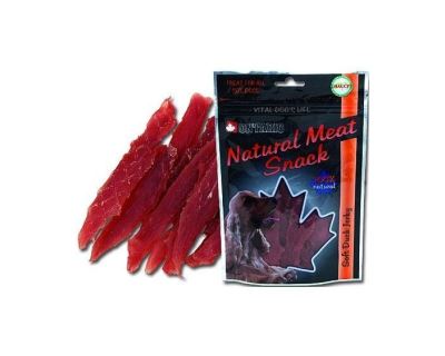 Ontario Snack Duck Jerky - sušené kačacie mäso pre psov 70 g