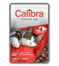 Calibra Cat  kapsa Premium Adult Chicken &amp; Beef 100g