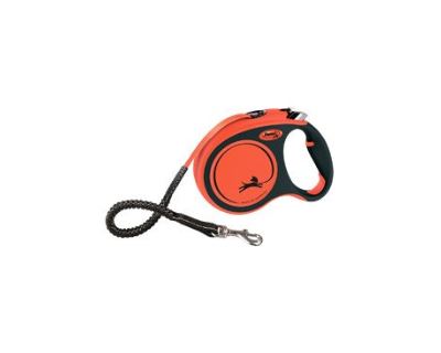 Vodítko FLEXI Xtreme M pásek 5m/35kg oranžová