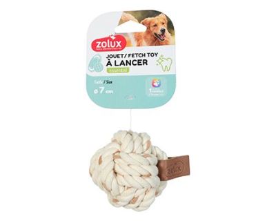 Hračka pes LEATHER TOUCH Míč 7cm Zolux