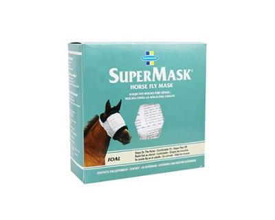 FARNAM Supermask II bez uší vel. FOAL/PONNY šedo-černá