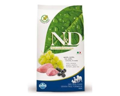 N&D Grain Free Dog Adult Maxi Lamb & Blueberry - jahňacie & čučoriedky bezobilné pre dospelých psov veľkých plemien 12 kg