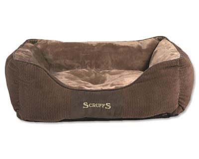 Scruffs Chester Box Bed pelech pre psov čokoládový - veľkosť M, 60x50 cm