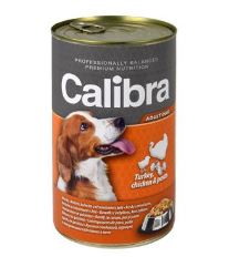 Calibra Dog konzerva jahňacie & hovädzie & kuracie v želé 1240 g