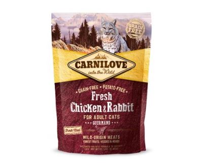 CARNILOVE Fresh Chicken & Rabbit Gourmand for Adult cats 400g