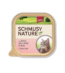 Schmusy Nature Menu vanička - kura & losos 100 g