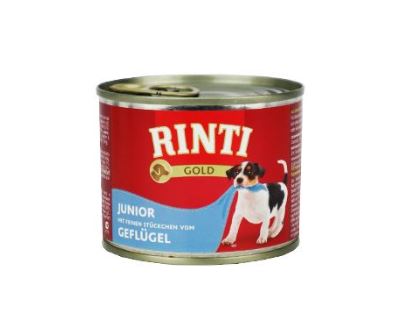 Rinti Gold Junior konzerva - hydinové pre šteňatá a made psov 185 g