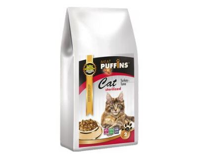 Puffins Cat Sterilised Turkey&Tuna 2kg