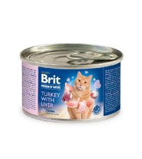 Brit Premium Cat by Nature konz Turkey&amp;Liver 200g