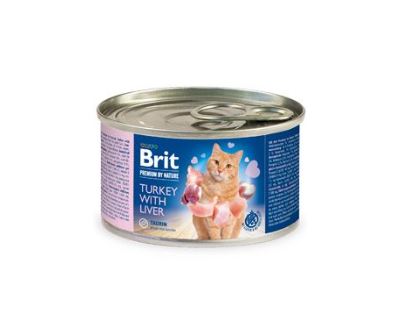 Brit Premium Cat by Nature konz Turkey&Liver 200g