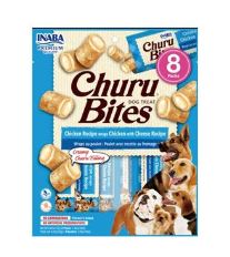 Churu Dog Bites Chicken wraps Chicken+Cheese 8x12g