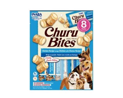 Churu Dog Bites Chicken wraps Chicken+Cheese 8x12g