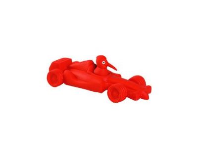 Hračka pes FORMULA latex,pískací,červená 19cm KW