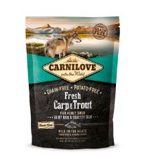 CARNILOVE Fresh Carp &amp; Trout Shiny Hair &amp; Healthy Skin for Adult dogs 1,5kg