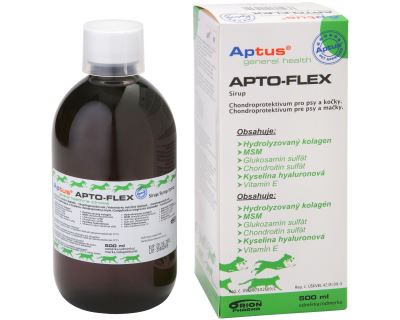 Aptus Apto-Flex Vet Sirup - pre regeneráciu a výživu pohybového aparátu psov a mačiek, 500 ml