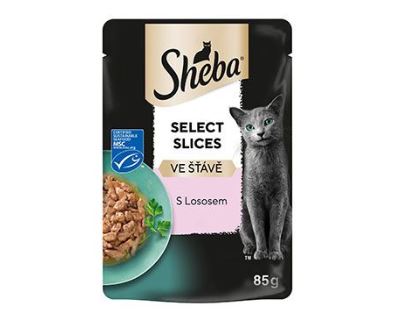 Sheba kapsa s lososem ve šťávě 85g