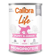 Calibra Dog Life  konz.Puppy&amp;Junior Chicken&amp;rice 400g