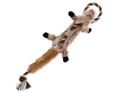 Hračka DOG FANTASY Skinneeez s provazem čipmank 57,5 cm