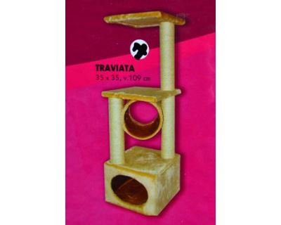 Tommi Traviata Škrabadlo pre mačky pieskové, 35x35x109 cm