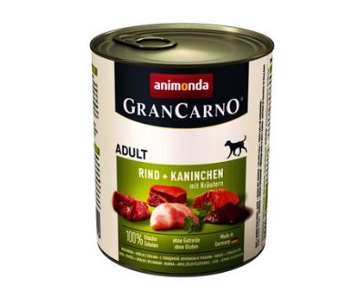 Animonda Gran Carno Adult Konzerva pre psov - králik & bylinky 800 g