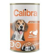 Calibra Dog  konz.Turk,chick&amp;pasta in jelly 1240g