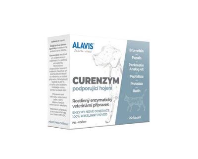 Alavis Enzymoterapia-Curenzym pre psov a mačky - podpora hojenia tkanív a pre posilnenie imunity, 20 tabliet