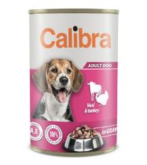 Calibra Dog  konz.Veal&amp;turkey in gravy 1240g
