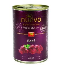 Nuevo Adult Beef - konzerva hovädzie pre dospelé mačky 400 g