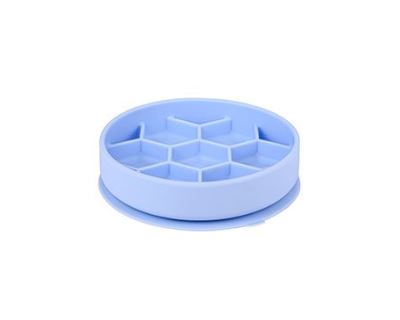 Miska Slow Feeder SILICONE modrá M Zolux