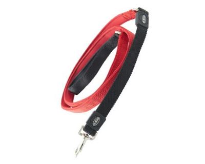 Vodítko BUSTER Neoprene Bungee S/M 120cm/20mm červené