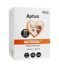 Aptus Nutrisal - doplnkové krmivo pre udržovanie rovnováhy tekutín v organizme psov a mačiek v prášku, 10x25 g